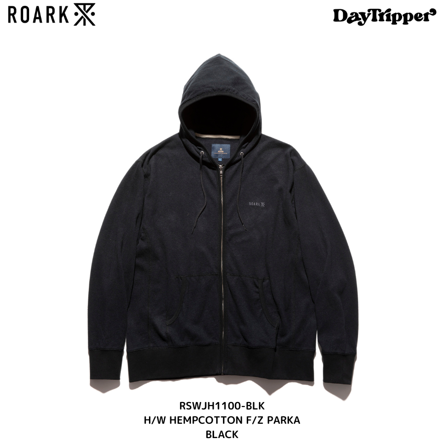 ROARK-H/W HEMPCOTTON F/Z PARKA