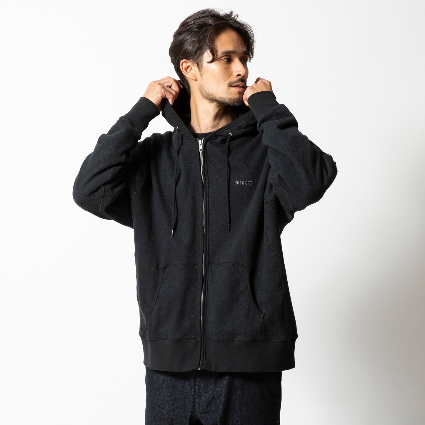 ROARK-H/W HEMPCOTTON F/Z PARKA