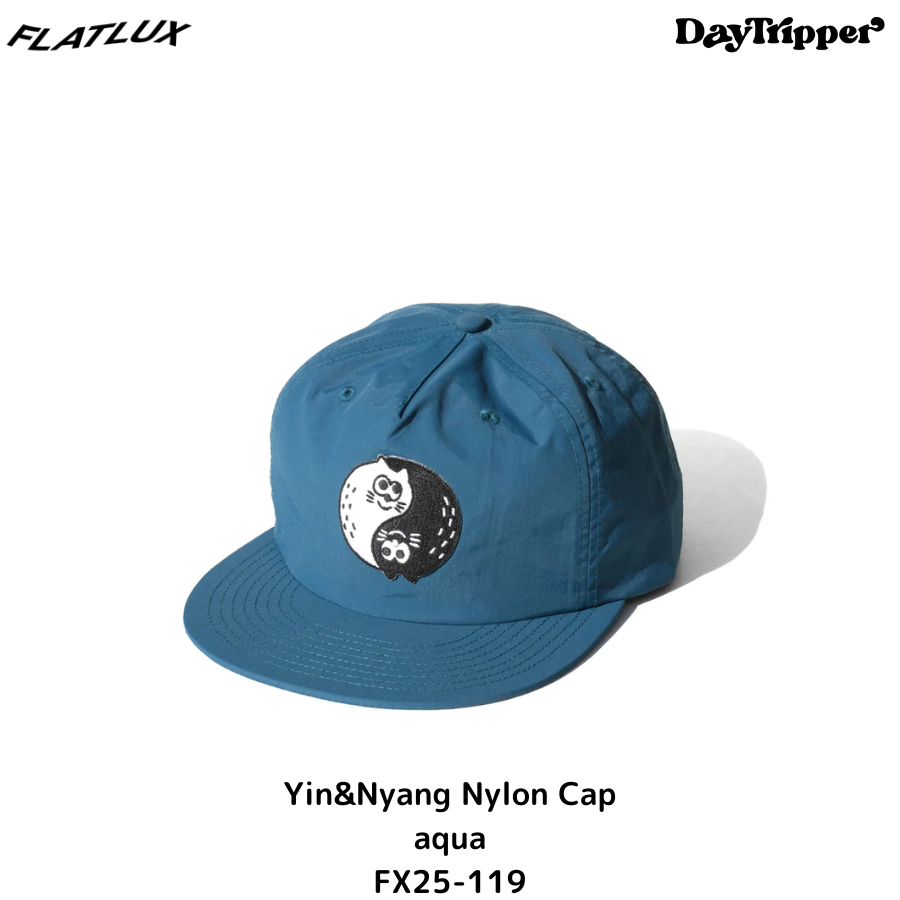 FLATLUX Charr Morita x FLATLUX - Yin&Nyang Nylon Cap