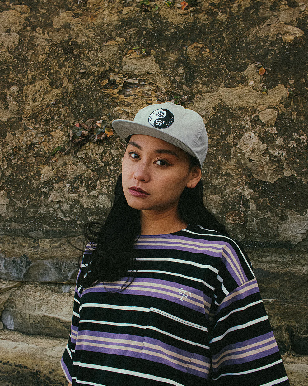 FLATLUX Charr Morita x FLATLUX - Yin&Nyang Nylon Cap