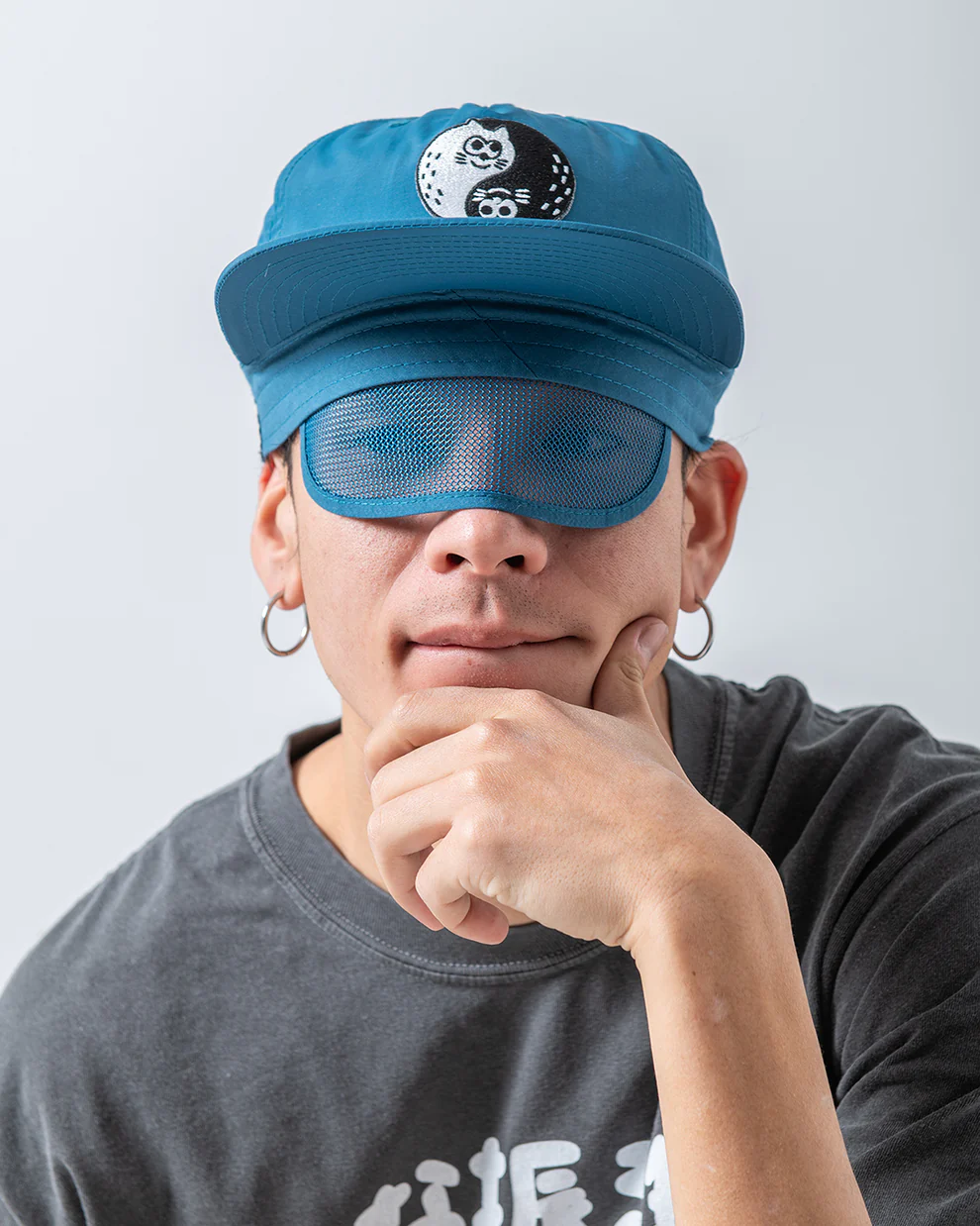 FLATLUX Charr Morita x FLATLUX - Yin&Nyang Nylon Cap