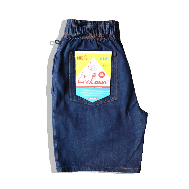 Cookman Chef Pants Short Denim