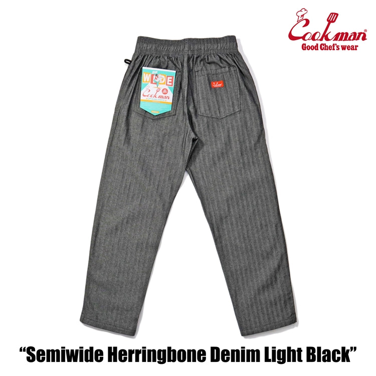 Cookman Chef Pants Semiwide Herringbone