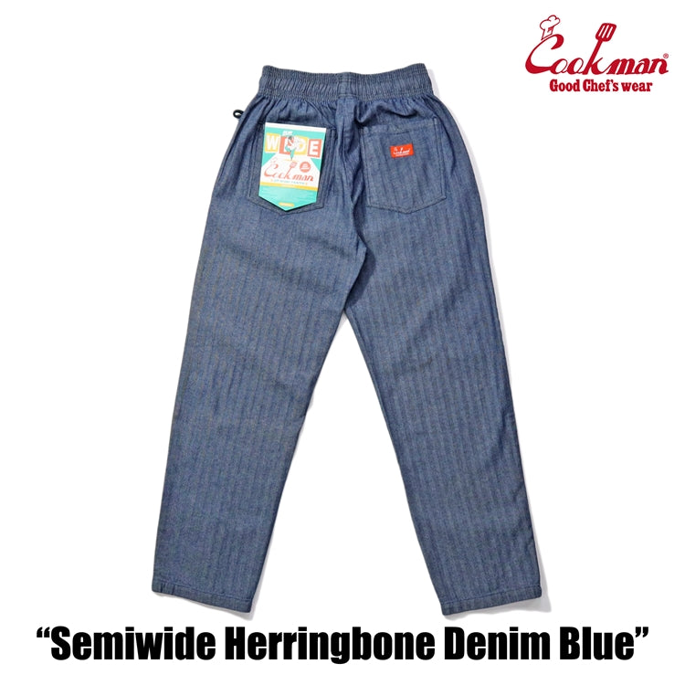 Cookman Chef Pants Semiwide Herringbone