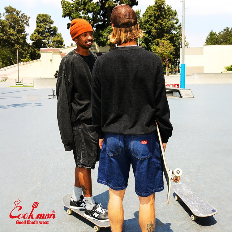 Cookman Chef Pants Short Denim