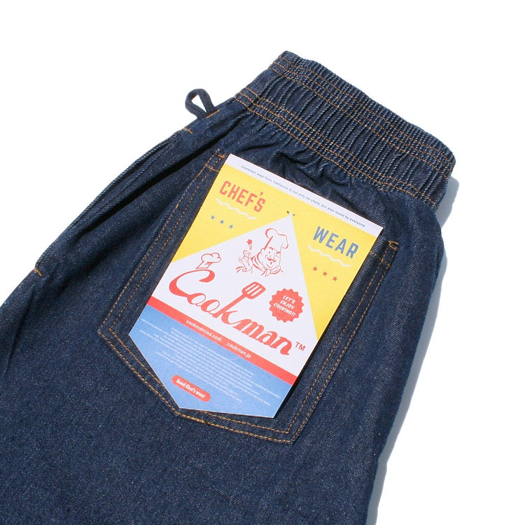 Cookman Chef Pants Short Denim