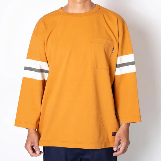 TURN ME ON  9分袖TEE  ORANGE