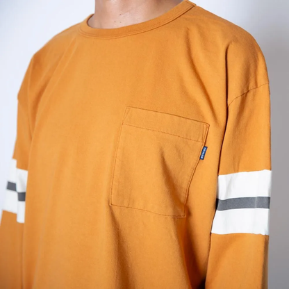 TURN ME ON  9分袖TEE  ORANGE