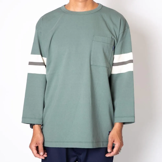 TURN ME ON  9分袖TEE  GREEN