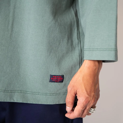 TURN ME ON  9分袖TEE  GREEN