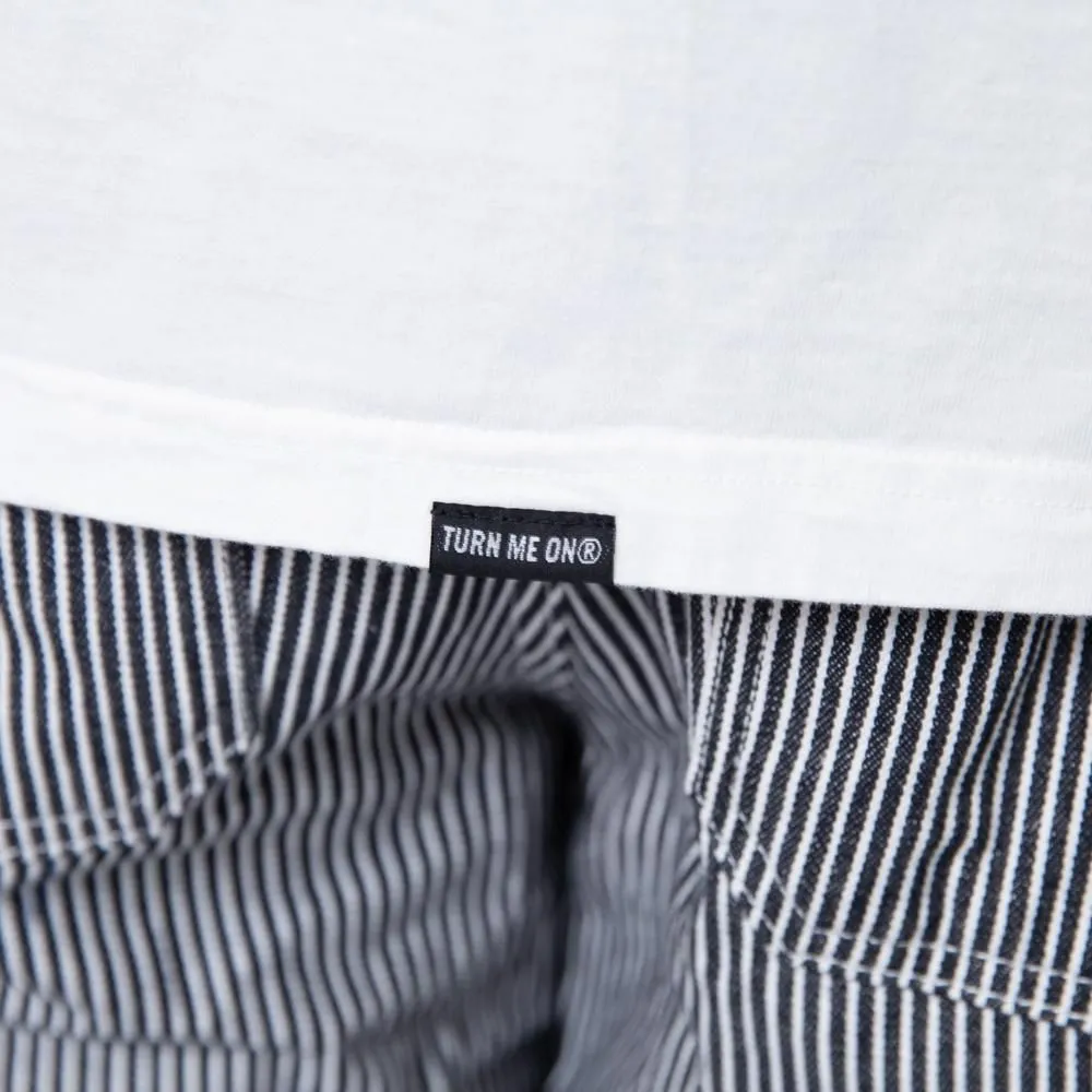 TURN ME ON CA SCRAP BOOK#1 TEE WHITE