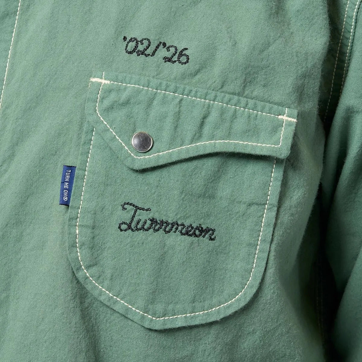 TURN ME ON ウエスタンシャツ GREEN
