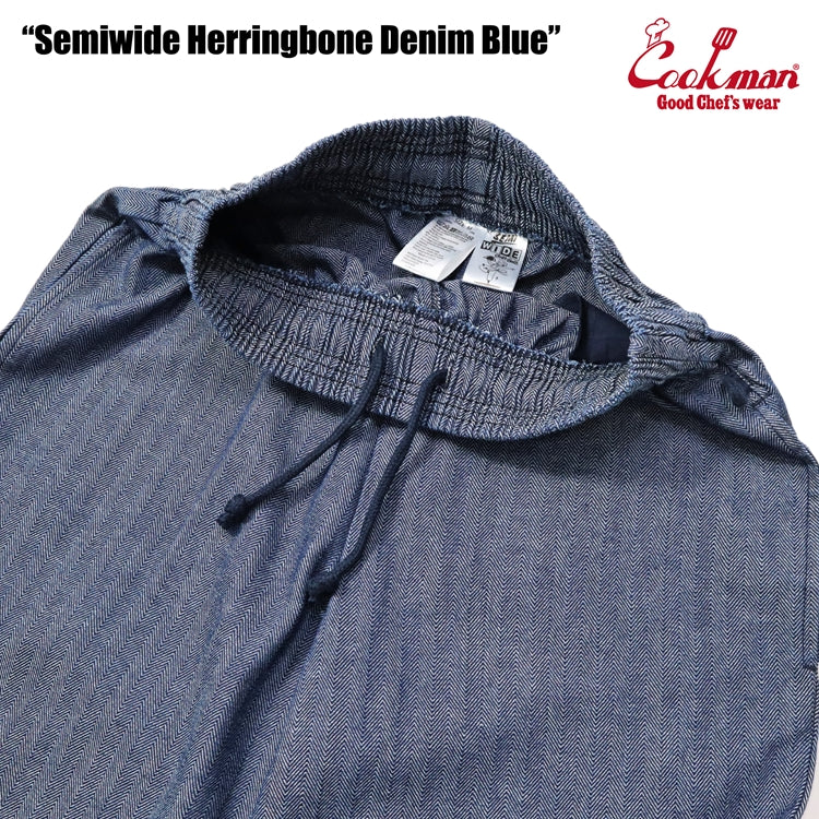 Cookman Chef Pants Semiwide Herringbone