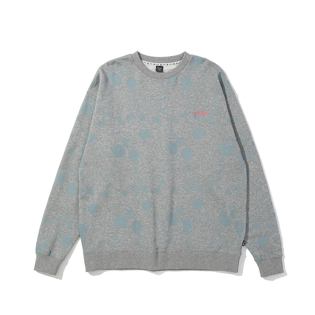 POLER ORCHID FLORAL CREW BLACK