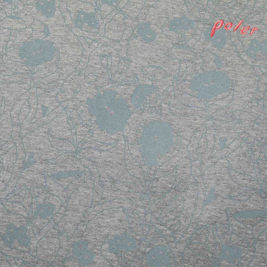 POLER ORCHID FLORAL CREW BLACK