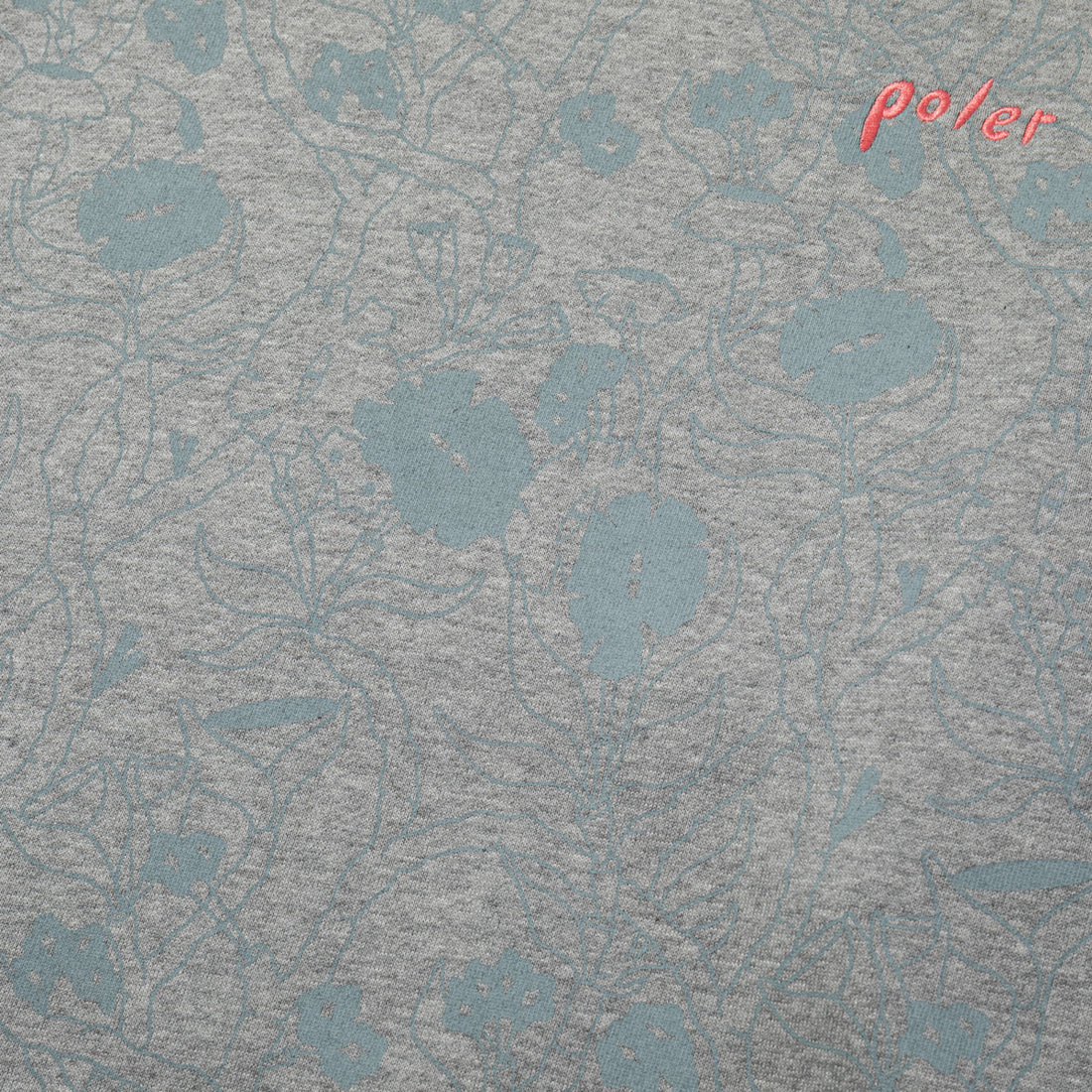 POLER ORCHID FLORAL CREW BLACK