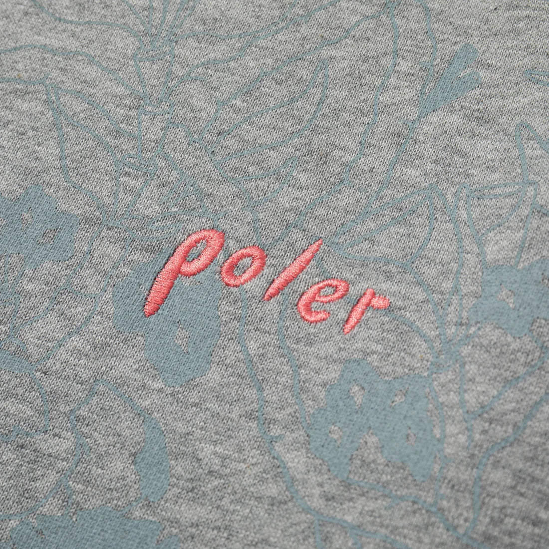 POLER ORCHID FLORAL CREW BLACK