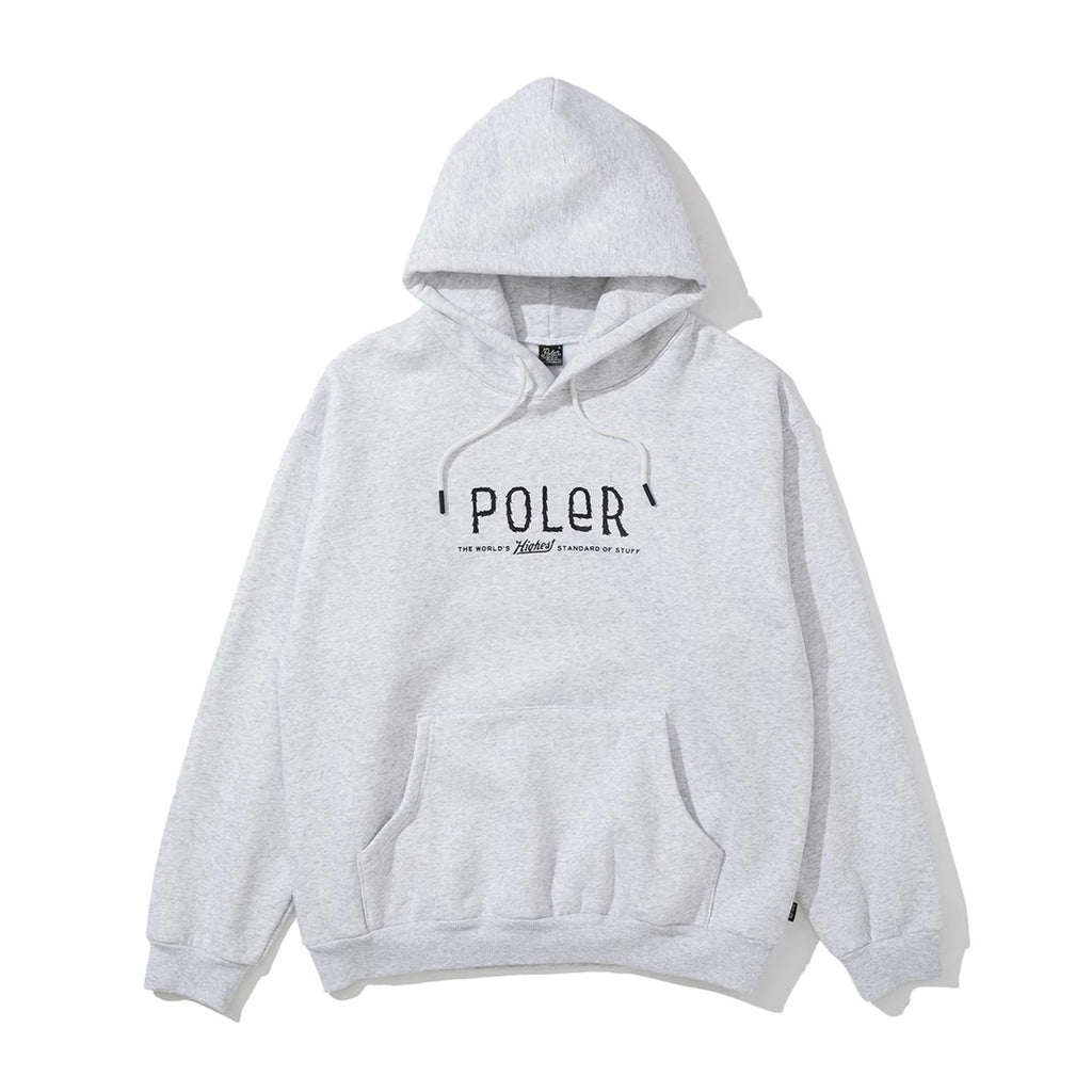 POLER FURRY FONT HOOD ASH GREY