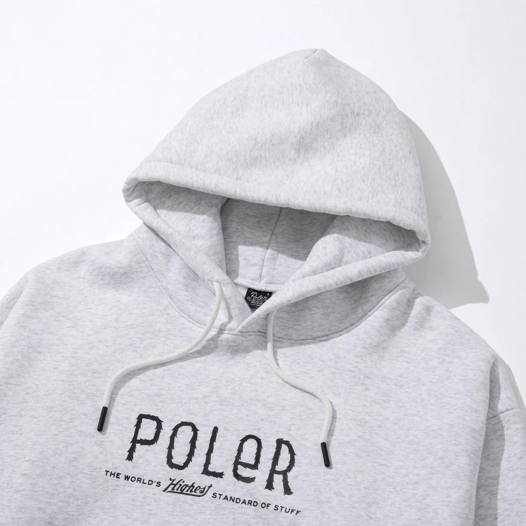 POLER FURRY FONT HOOD ASH GREY