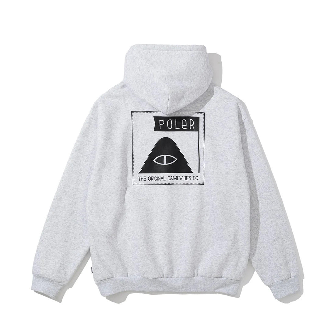 POLER FURRY FONT HOOD ASH GREY