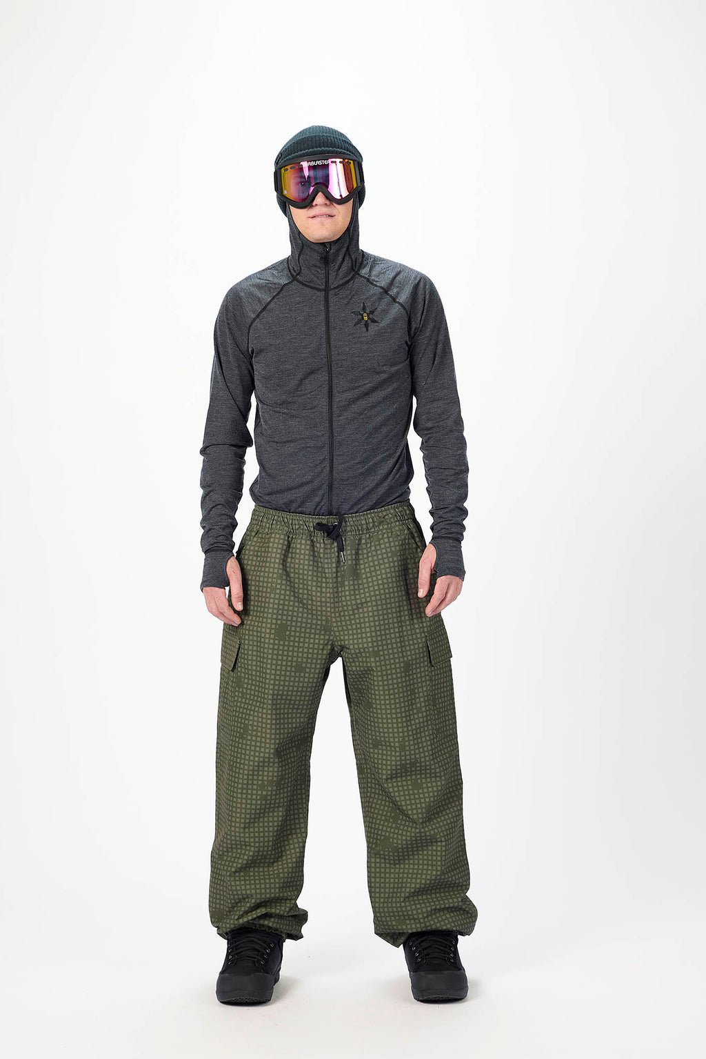 AIRBLASTER Access Cargo Pant Olive Grid
