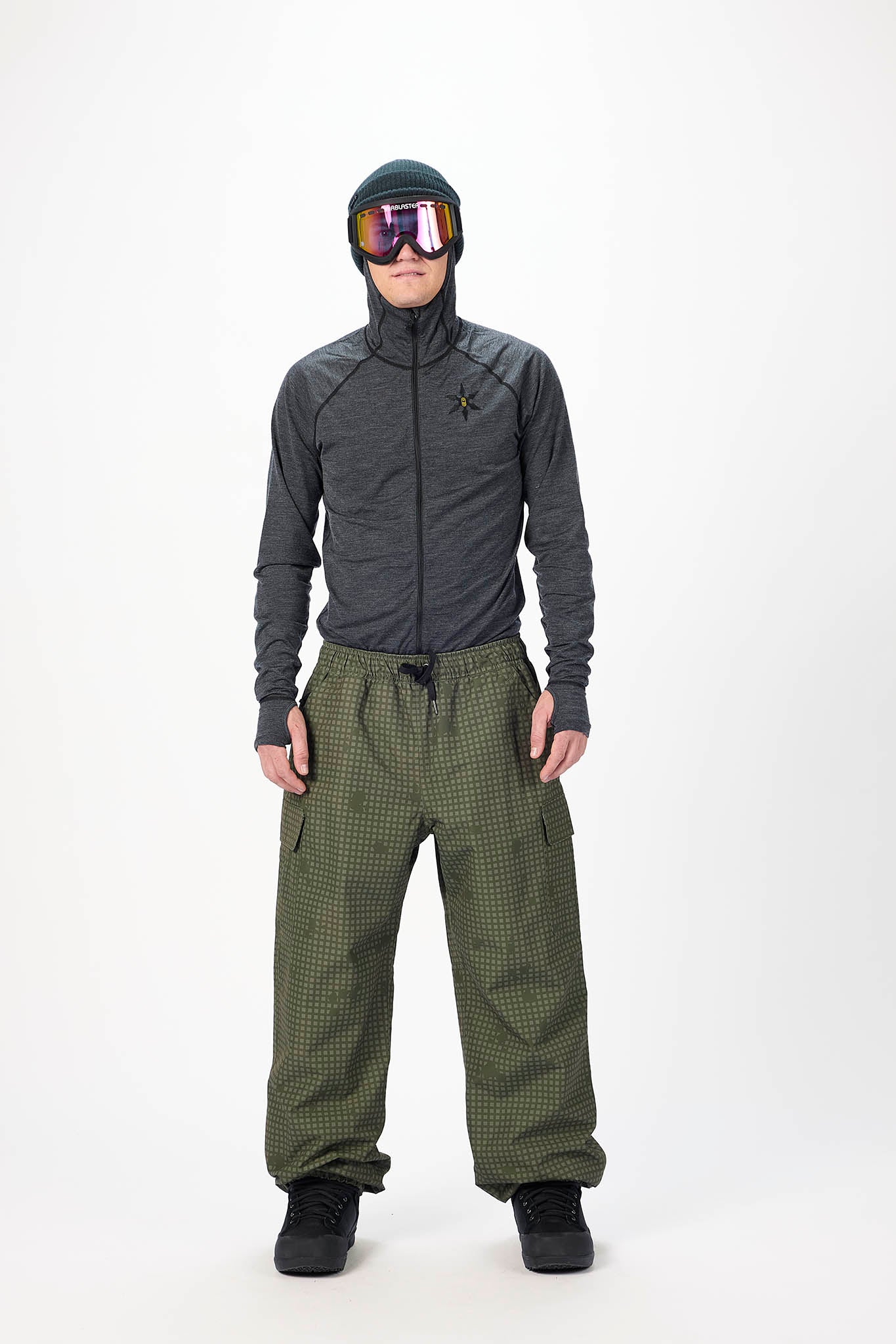 AIRBLASTER Access Cargo Pant Olive Grid
