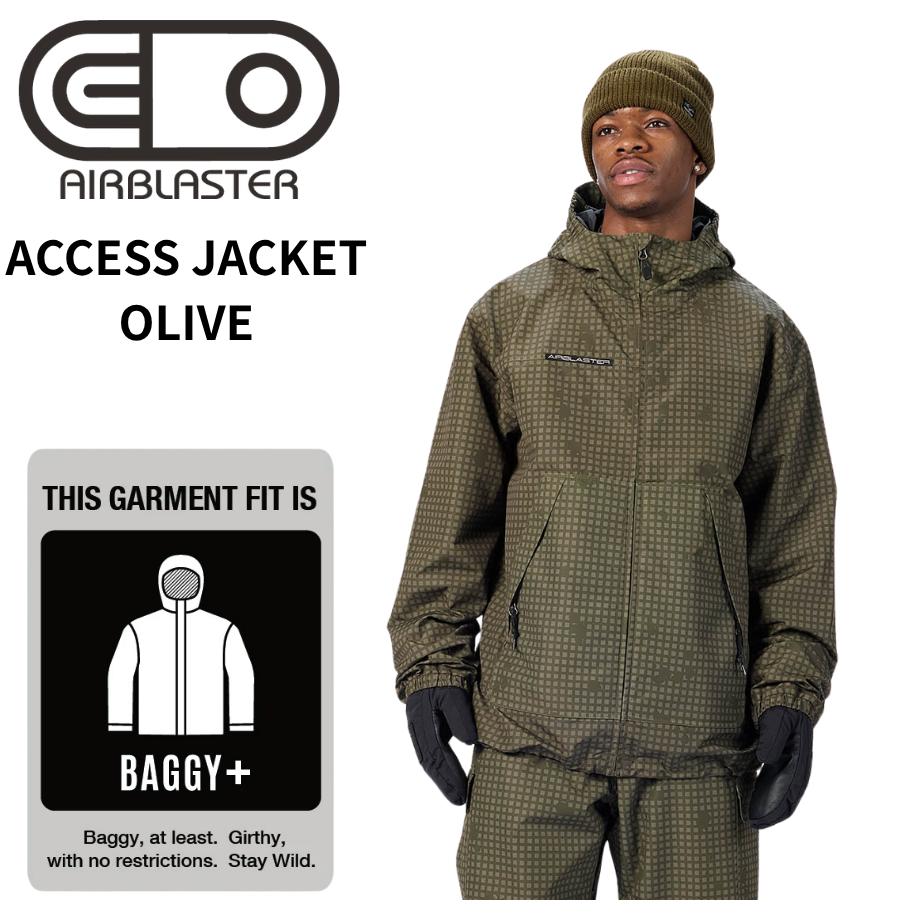 AIRBLASTER Access Jacket Olive Grid