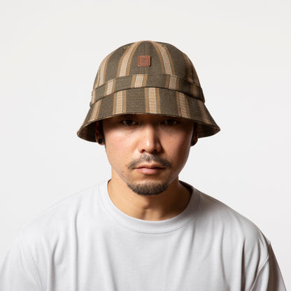 ROARK "VERTICAL STRIPE" JACQUARD METRO HAT -MID