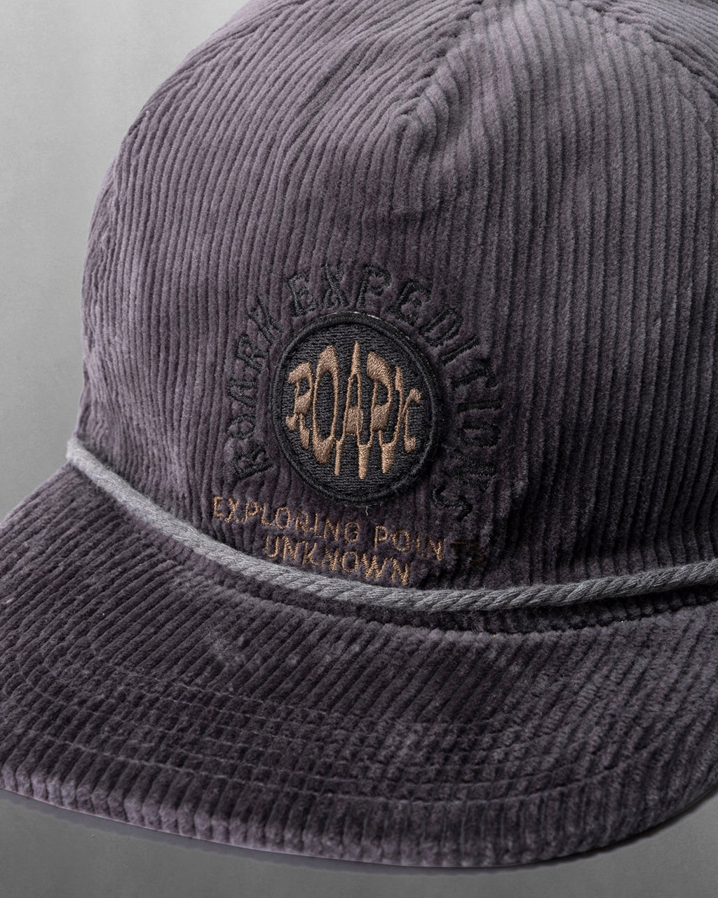 ROARK "POINTS UNKNOWN" 5PANEL CAP - HIGH FOLKSTONE GREY