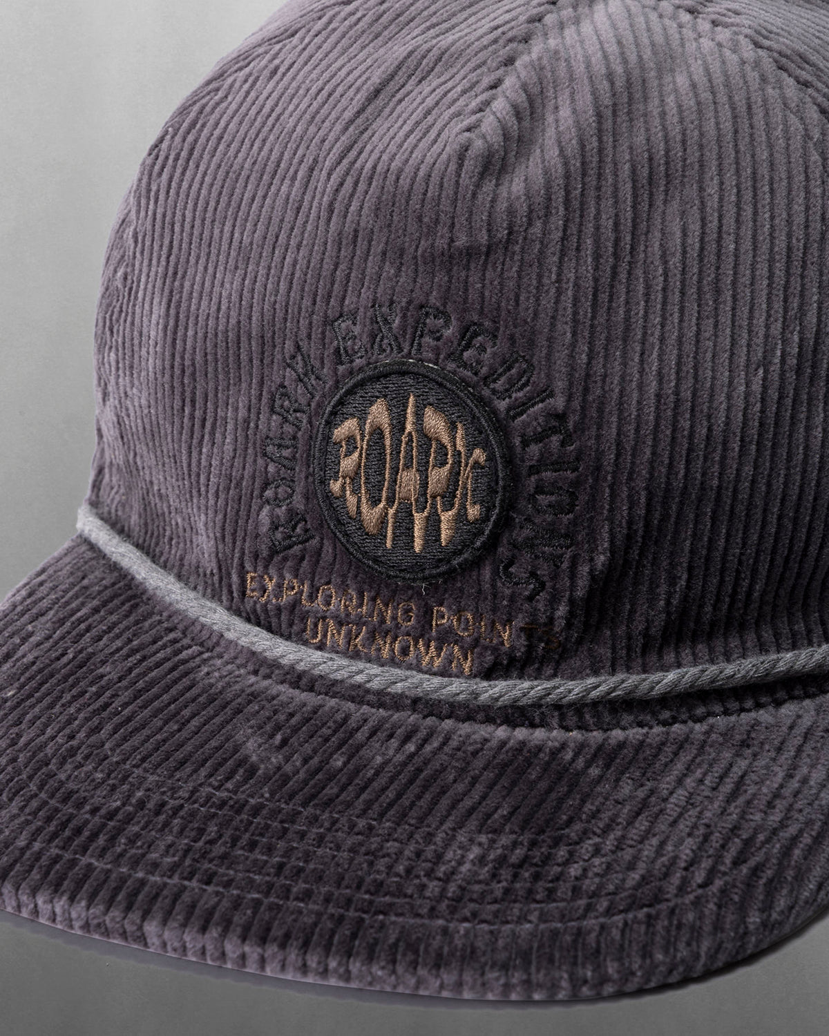 ROARK "POINTS UNKNOWN" 5PANEL CAP - HIGH FOLKSTONE GREY