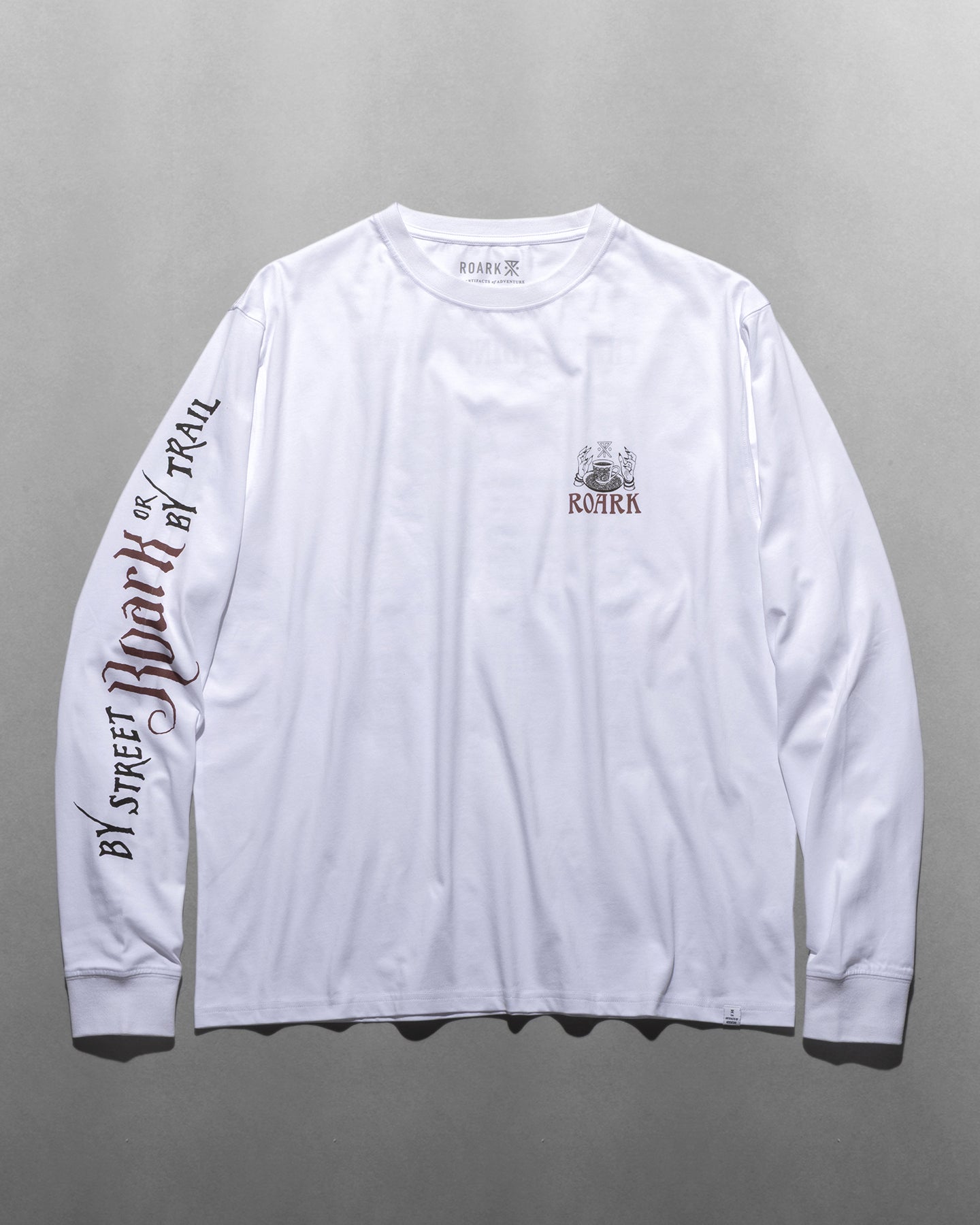 ROARK "READING RITUAL" L/S TEE WHITE