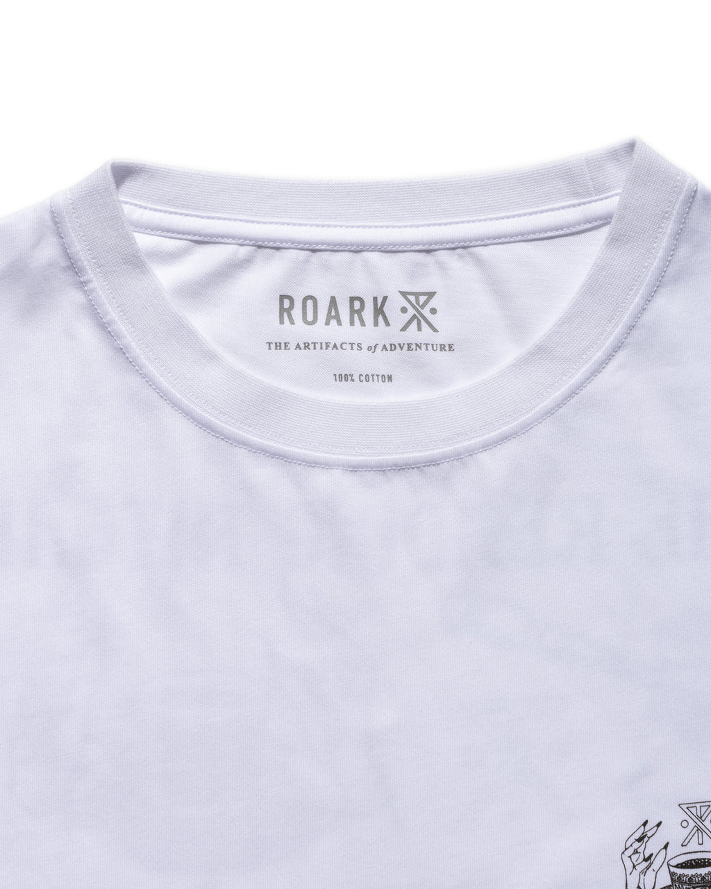 ROARK "READING RITUAL" L/S TEE WHITE