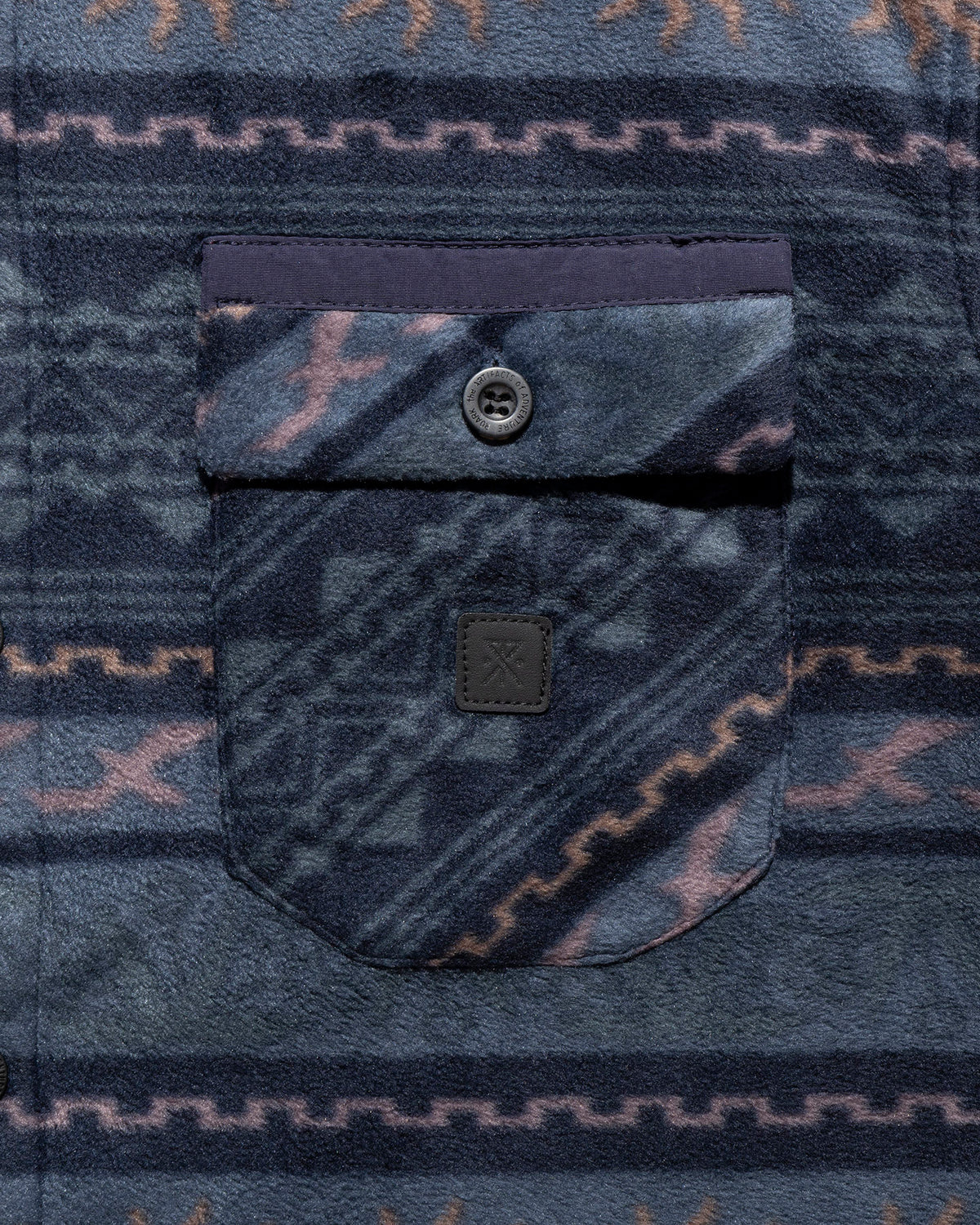 ROARK FLEECE EMBER OVER SHIRT NAVY