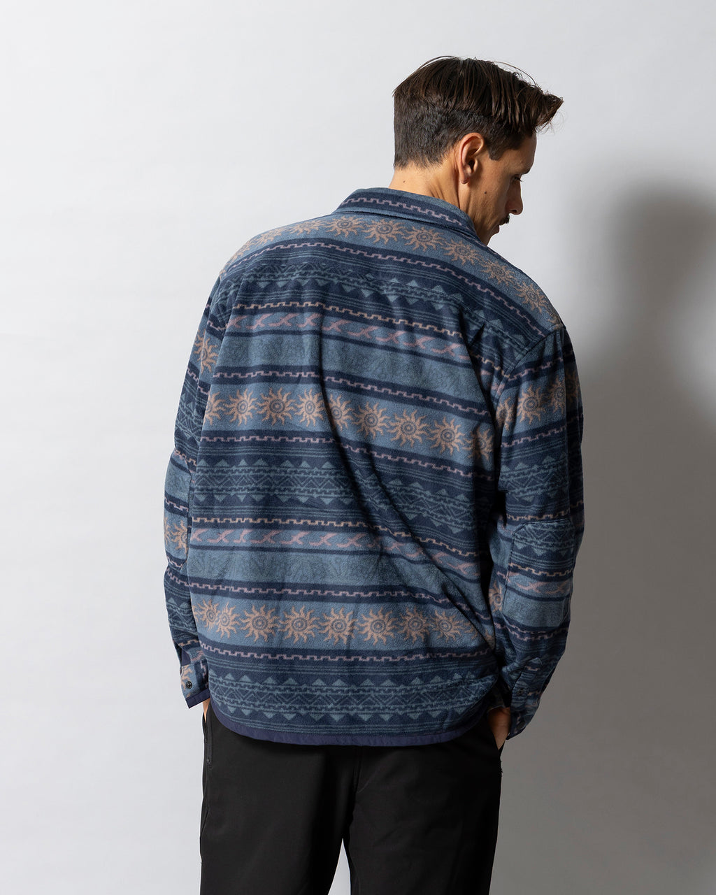 ROARK FLEECE EMBER OVER SHIRT NAVY