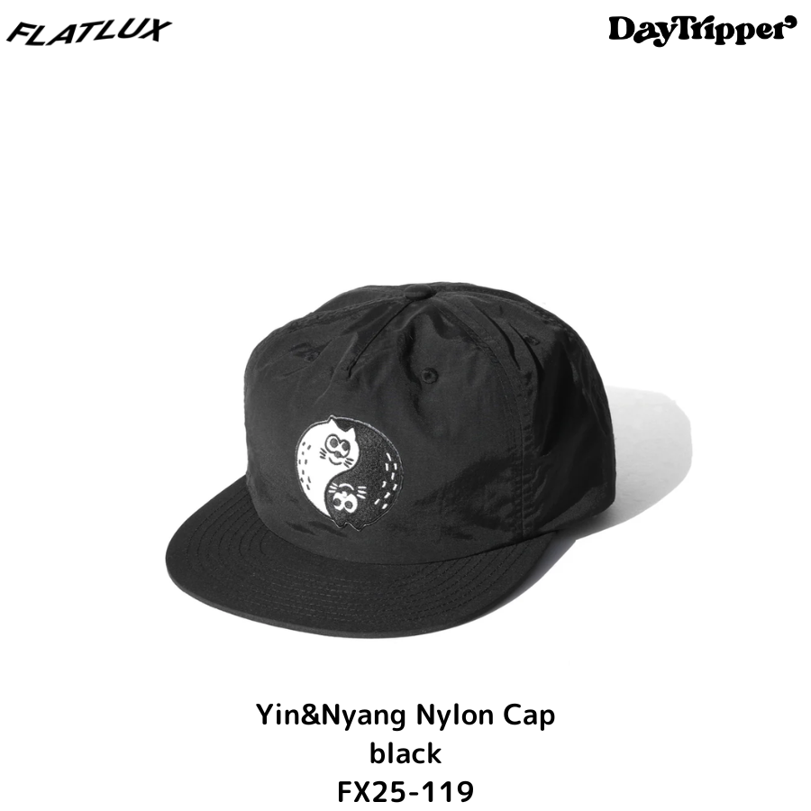 FLATLUX Charr Morita x FLATLUX - Yin&amp;Nyang Nylon Cap