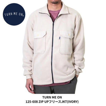TURN ME ON ZIP UP FLEECE JACKET