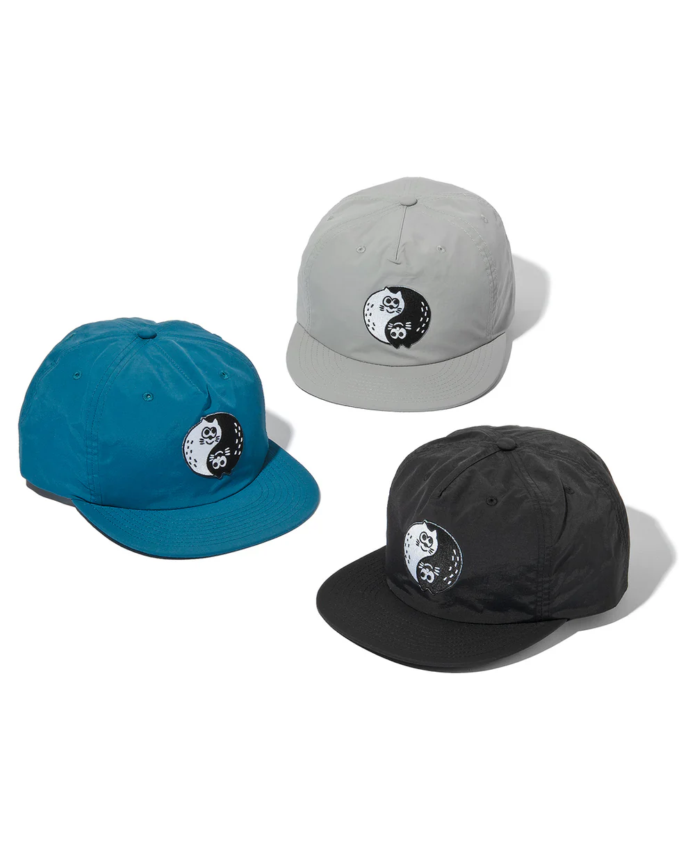 FLATLUX Charr Morita x FLATLUX - Yin&amp;Nyang Nylon Cap