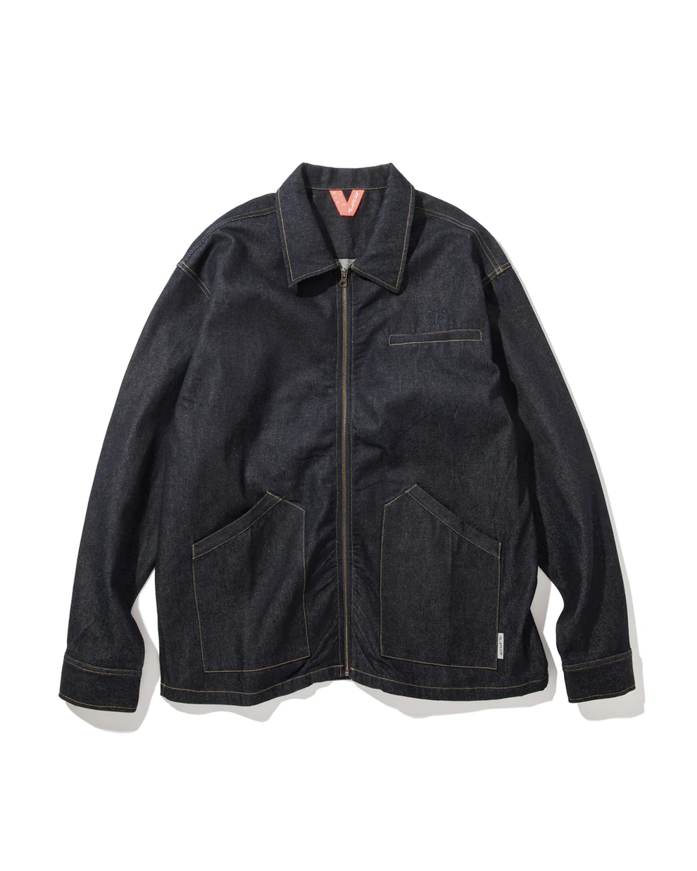 FLATLUX  Vain Zip Shirt "denim" indigo