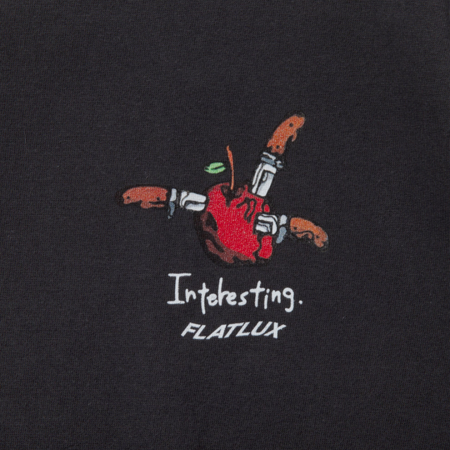 FLATLUX  Supper Tee dyed black