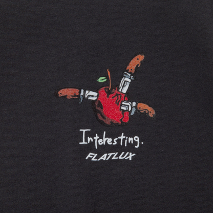 FLATLUX  Supper Tee dyed black