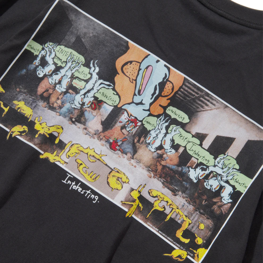 FLATLUX  Supper Tee dyed black