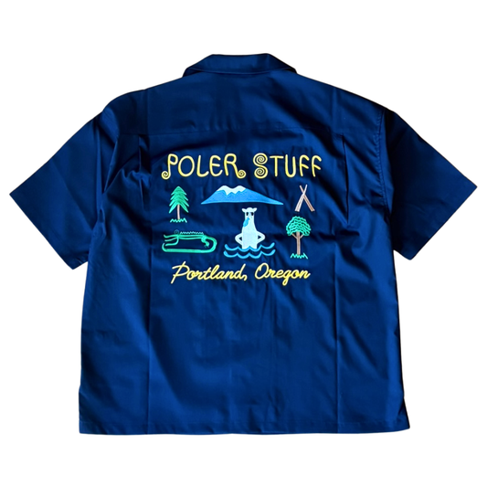 POLER TOURIST TRAP RELAX OPEN COLLAR SHIRT